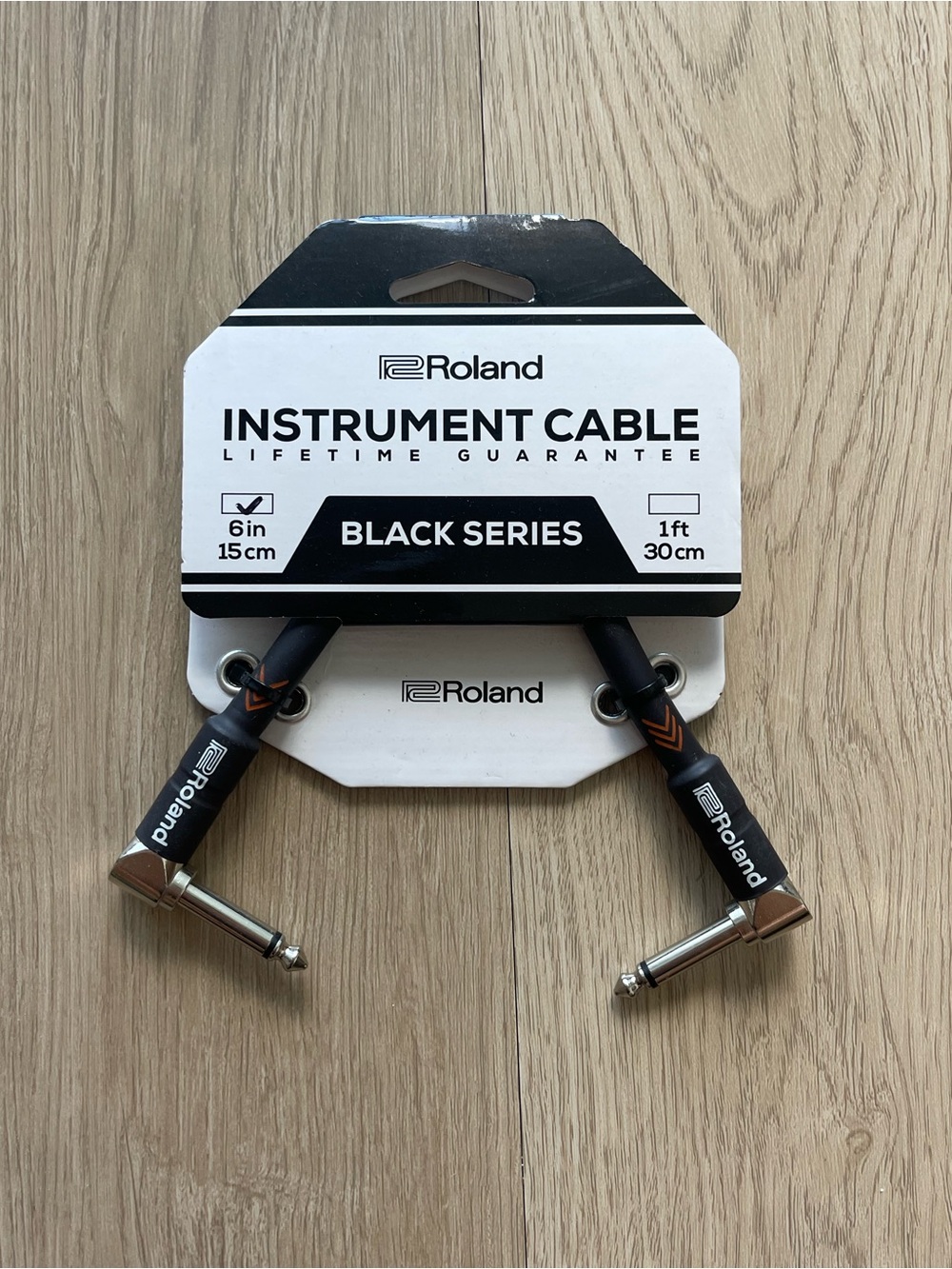 Roland RIC-BPC Series Patch Instrument Cable Right Angle
